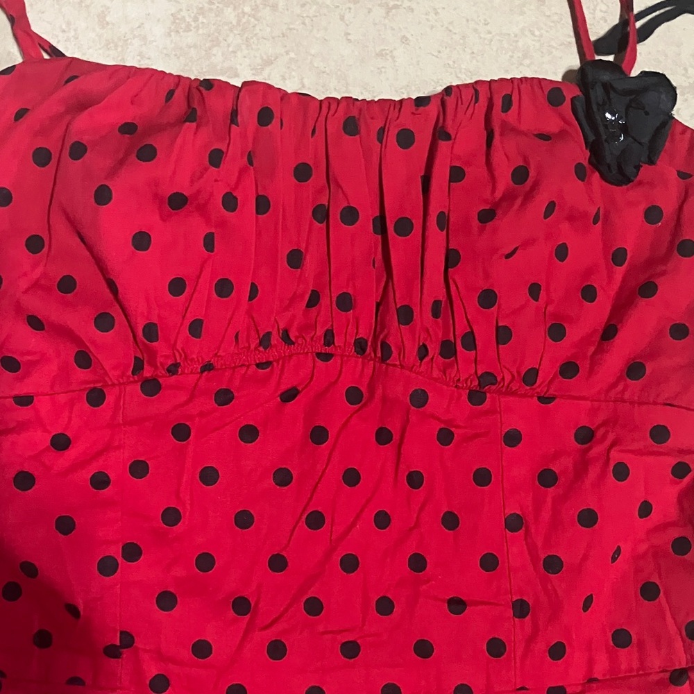 Red Polka Dot Dress - Picture 2 of 4